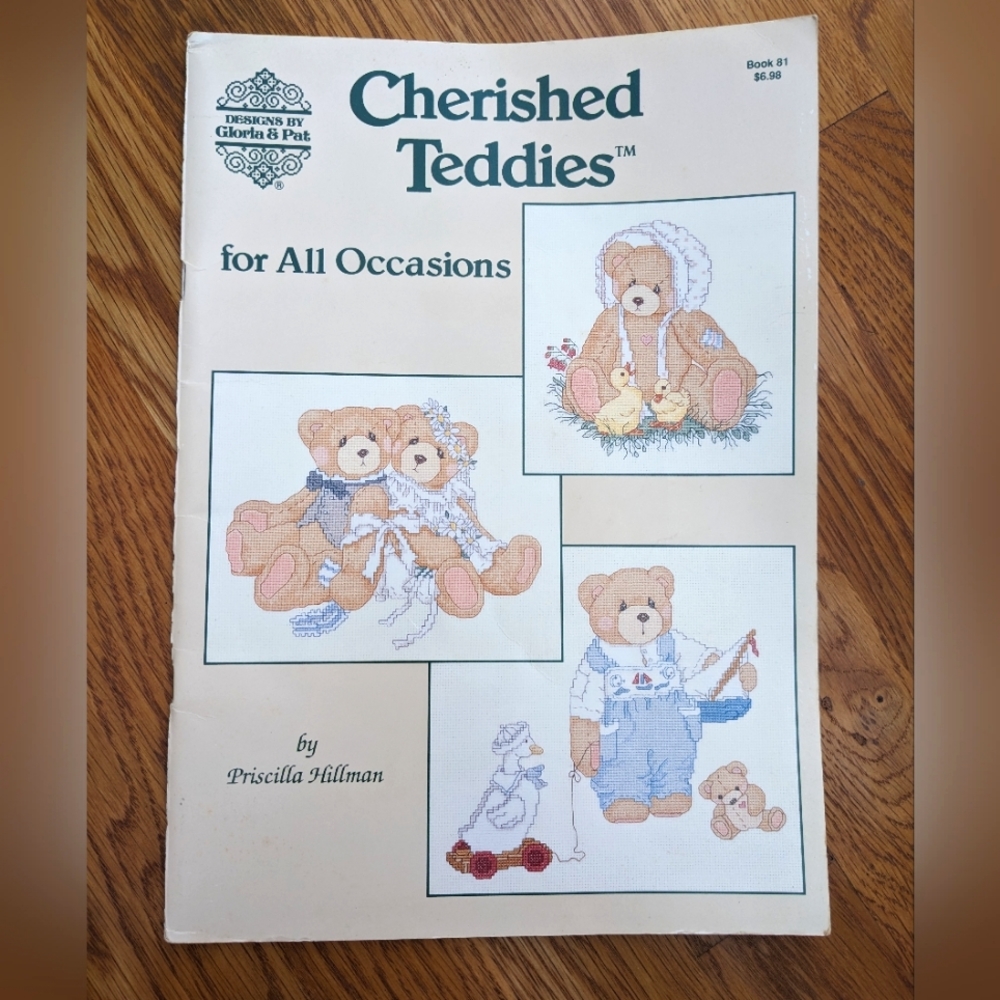 Cherished Teddies cross stitch booklet designs by Gloria & Pat book 81 1…